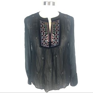 NWT Velvet Graham Spencer embroidered tunic S